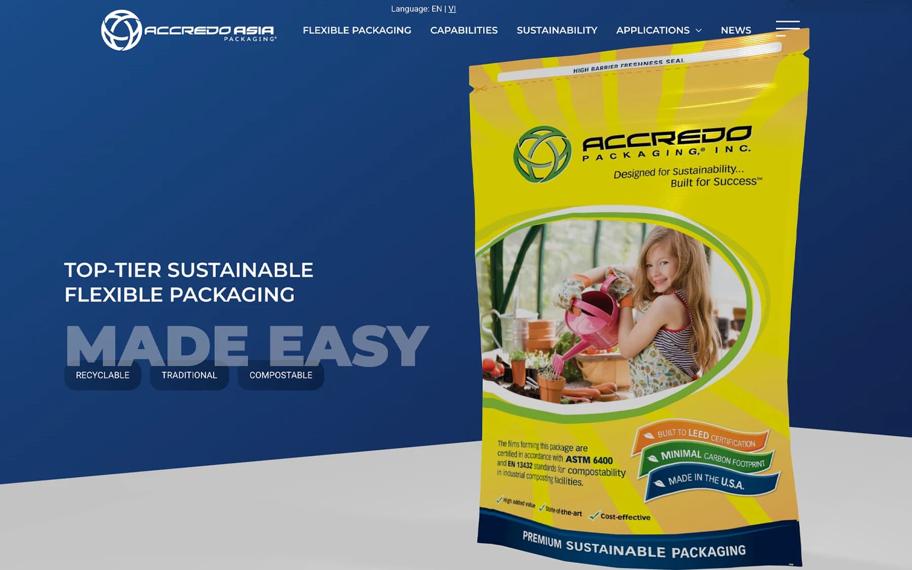 Accredo Packaging — project screenshot